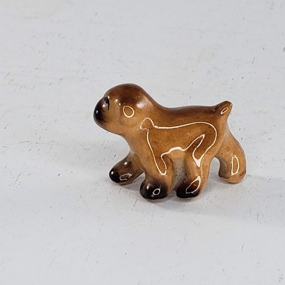 Boxer Puppy Dog Running Miniature Figurine - Picture 3 of 7